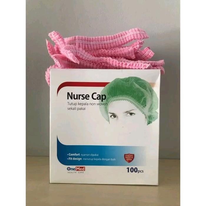 Nurse Cap Isi 100 Pcs Biru Shower Hijau Pink Promo 
