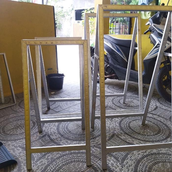 Stand Banner 100X50 Standing Banner Lipat 2 Sisi Stand Banner Hollow Tebal Stand Banner Berkualitas