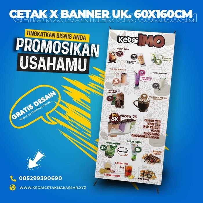 X Banner Y Banner Dengan Tiang Atau Tanpa Tiang Terlaris