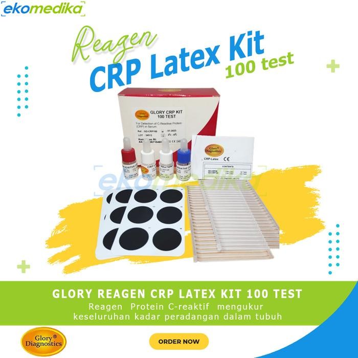 Crp Latex Kit 100 Test Glory Diagnostics Reagen Crp Latex C-Reactive