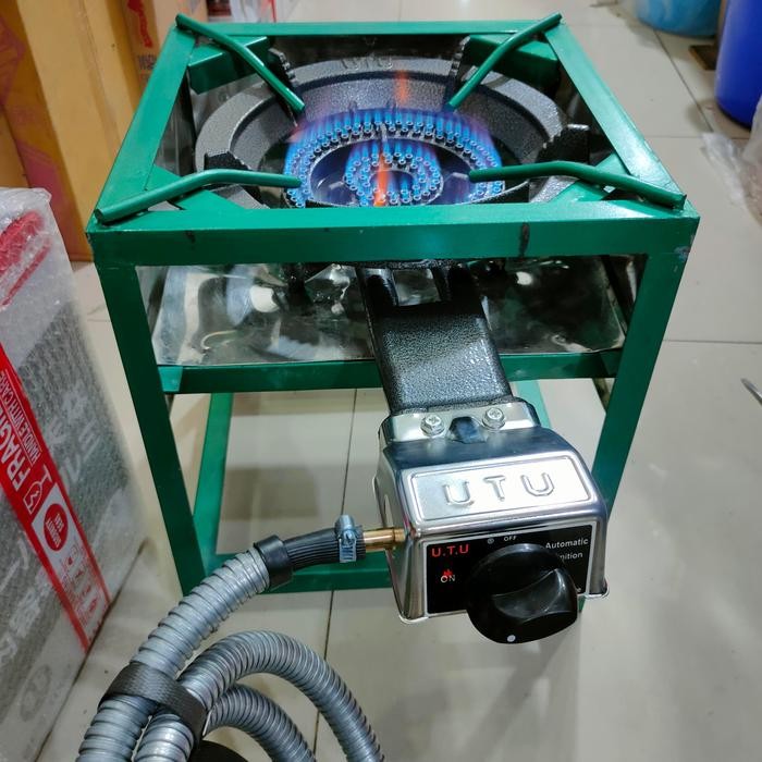 kompor gas 1 tungku 1 set lengkap/kompor gas besar api seribu