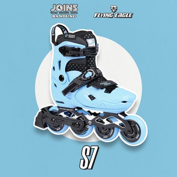 Sepatu Roda Inline Skate Anak Flying Eagle S7 BLUE
