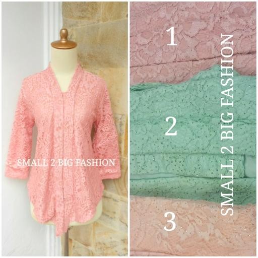 TERMURAH kebaya putih / kebaya bordir / setelan bordir jumbo/ kebaya katun jadi READY STOCK