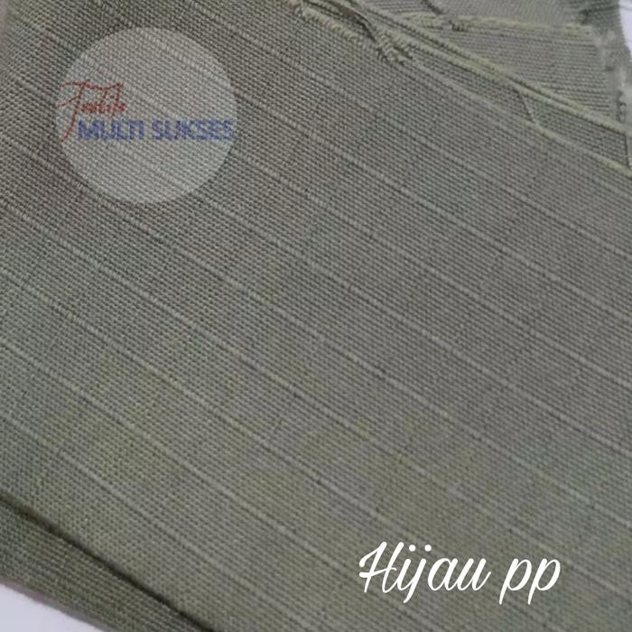 e73c- Bahan Kain Ripstop Ripstok Seragam Satpol Hijau Olive Tactical Pdl