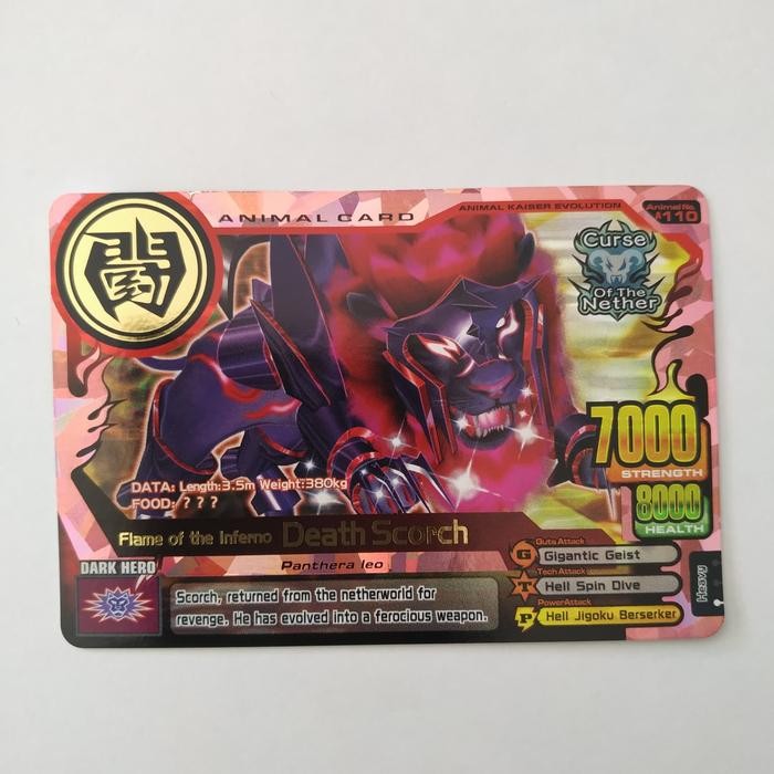 READY Kartu Animal Kaiser 6 Super ultra rare Death Scorch G00D QU4LITY