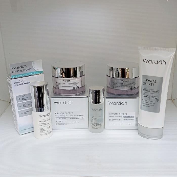 PROMO Paket Skincare Krim Untuk Flek Hitam Membandel/ Wardah Glowing