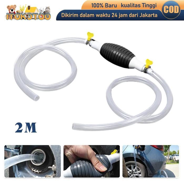 Pompa Tangan Manual Hand Siphon Pemindah Air Minyak Bensin Mobil