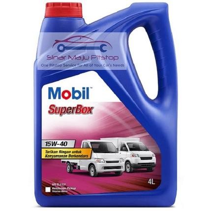 Terlaris Exxon Mobil Superbox Sae 15W-40 - Pelumas Oli Mesin Mobil 4 Liter - Original Made In
