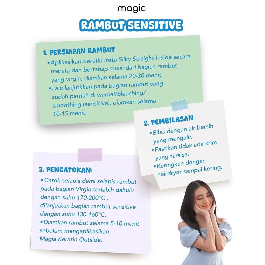 BelanjaDaily- Inaura - Pelurus Rambut Insta Silky Straight Keratin Outside Your Mask Hair Savior