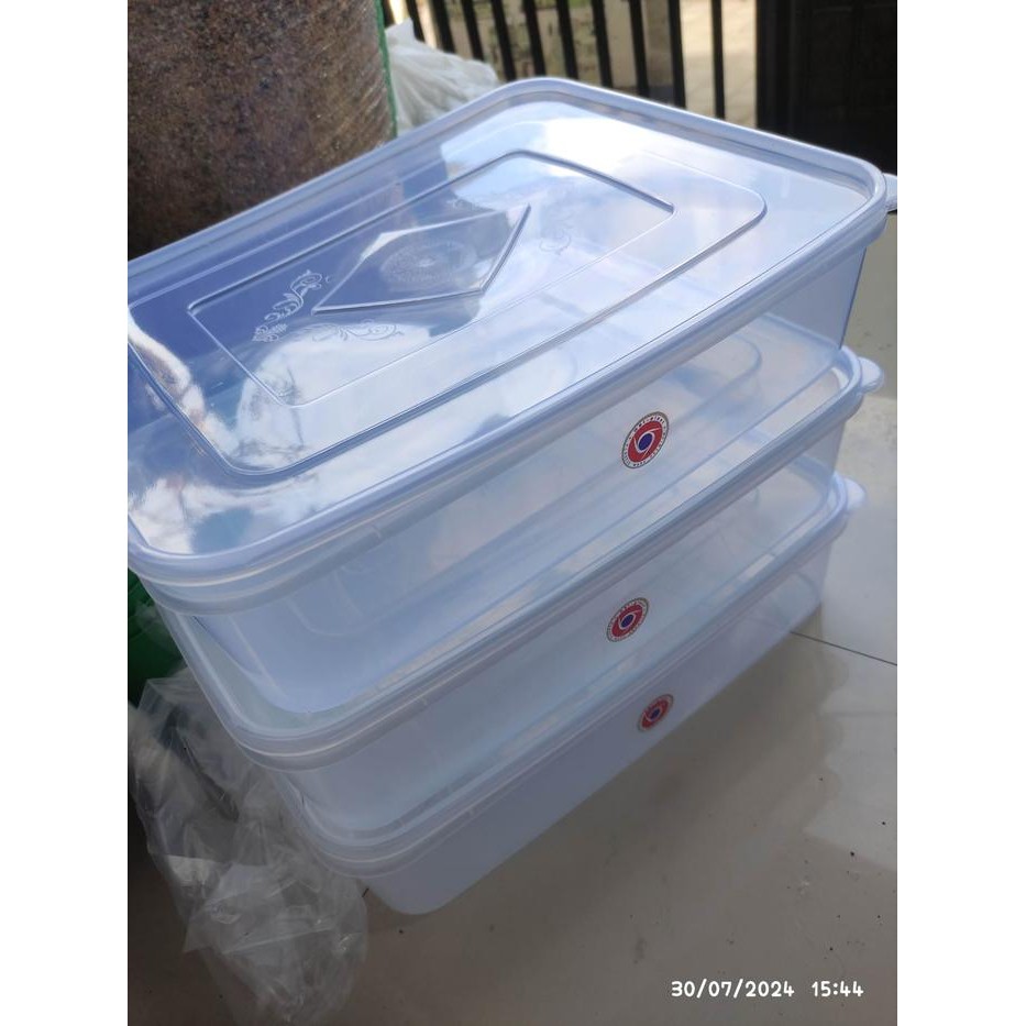 RRShop- Shinpo 306/306L Kotak Donat/Jajanan/Container Plastik Kotak Panjang