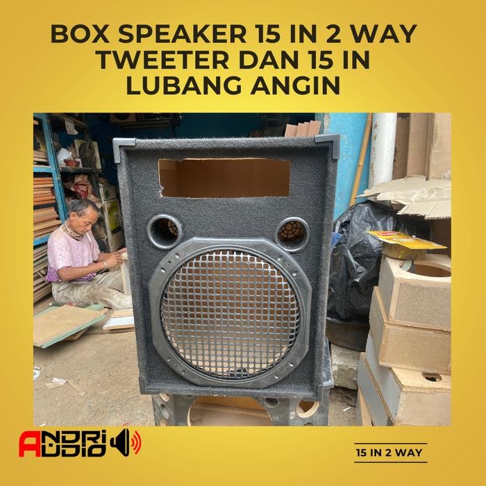 Box speaker 15 in 2 way tweeter