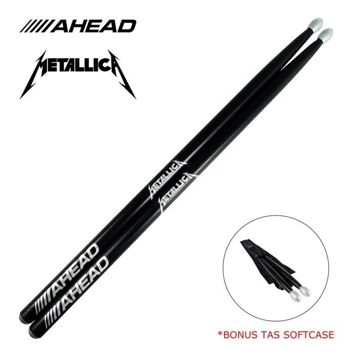 q1k9- Stick Drum Metallica Ahead Bonus Tas Softcase Stik Drum Stkd-17