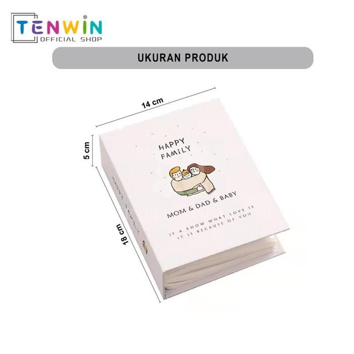 0emp- Album Foto Keluarga 4R Album Photo Lomo Card Album Photo 4R 100 Slot Album Tempat