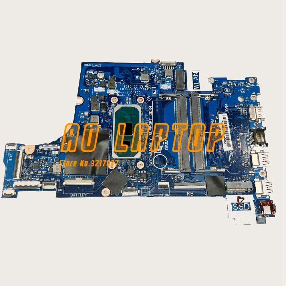 Casing Laptop For DELL INSPIRON 15 3501 INTEL CORE I5-1035G1 1GHZ CPU LAPTOP PC MOTHERBOARD G9RW0 0G
