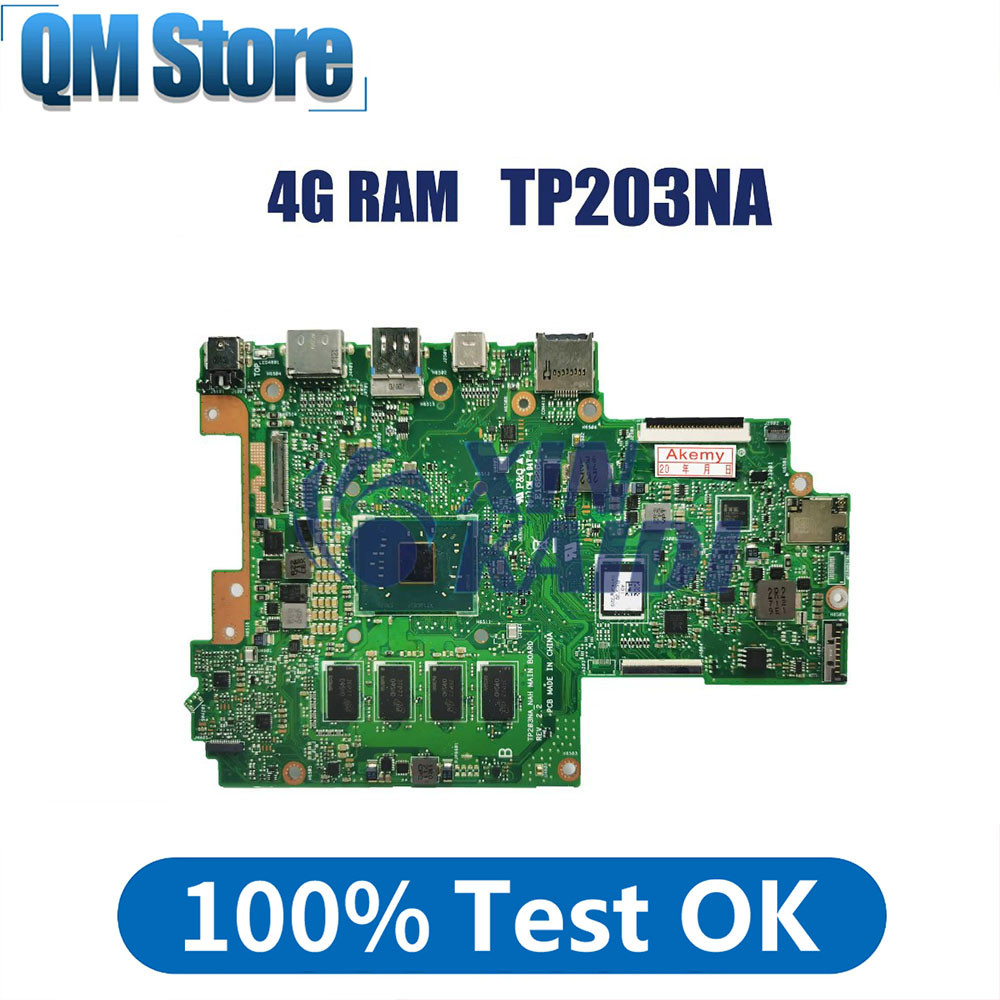 Casing Laptop Notebook Mainboard For ASUS TP203N TP203NAS TP203NAH  Laptop Motherboard With N3350 N4