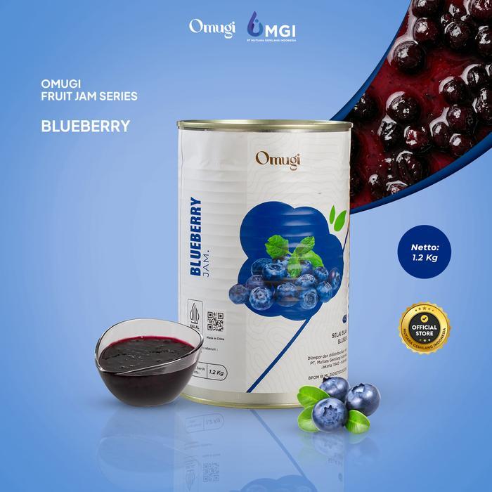 OMUGI Fruit Jam Selai Buah Asli (40% Daging Buah Asli ) 1.2 Kg Mutiara Gemilang Indonesia ( MGI )