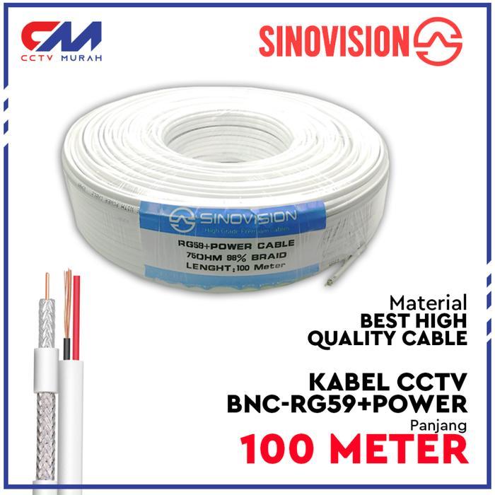 KABEL COAXIAL CCTV RG59 100 METER, 50 METER, 25 METER, KABEL CCTV RG59