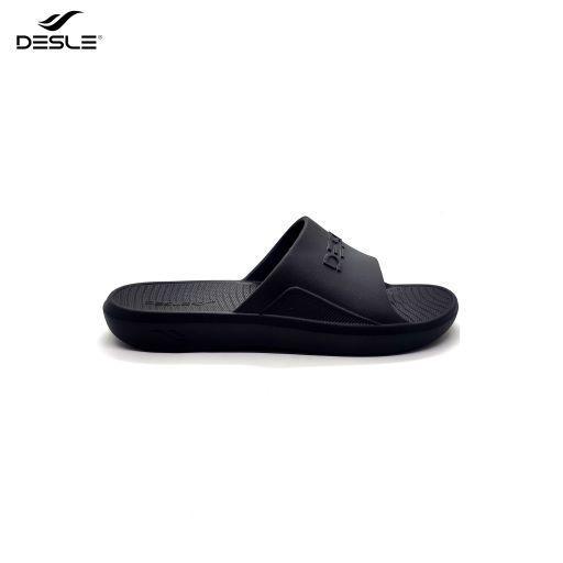 Desle Sandal Slop Slide On Missisipi Unisex by Desle shoes - Hitam, 38