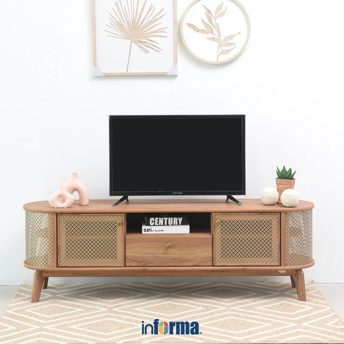 INFORMA RAK TV ETHNIC - COKELAT BUFET TELEVISI MEJA TELEVISI KABINET KONSOL TEMPAT