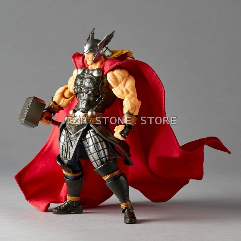 New Revoltech Thor Action Figure Marvel Avengers Amazing Yamaguchi Donar Figures Model Toys 17cm PVC