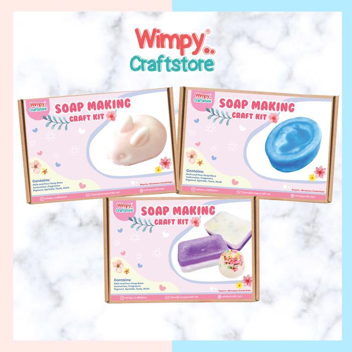 Wimpy Soap Making Craft KIT Melt and Pour Soap Base DIY Sabun Batang