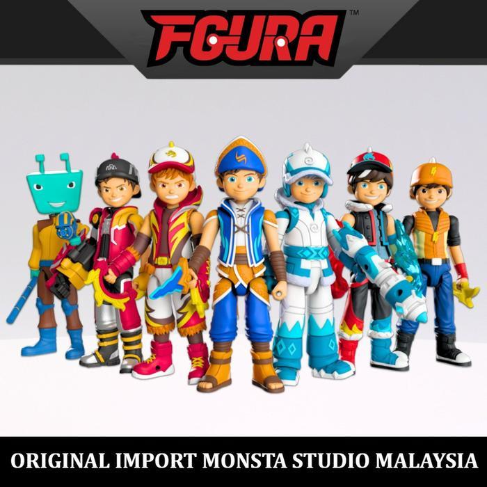 MONSTA Action Figure FGURA BoBoiBoy 16cm NOVA BLIZZARD FrostFire Adudu Gempa Earthquake Sopan