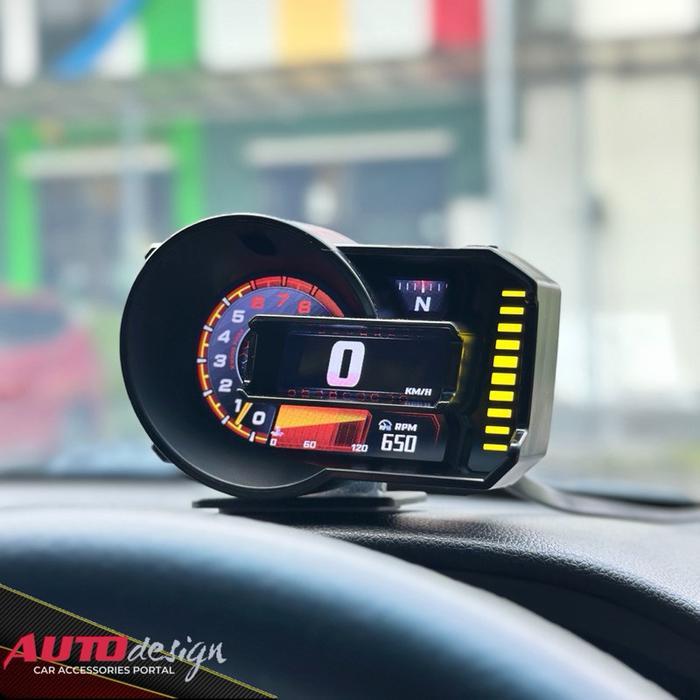 Car Smart Gauge P6 Ultra OBD2+GPS Multifungsi HUD Car Head Up Display OBD Speedometer Digital HUD