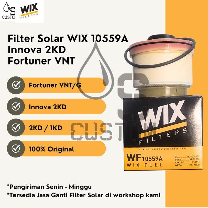 Promo Wix Filter Solar Innova Fortuner 2Kd 2004-2015 10559A 100% Original