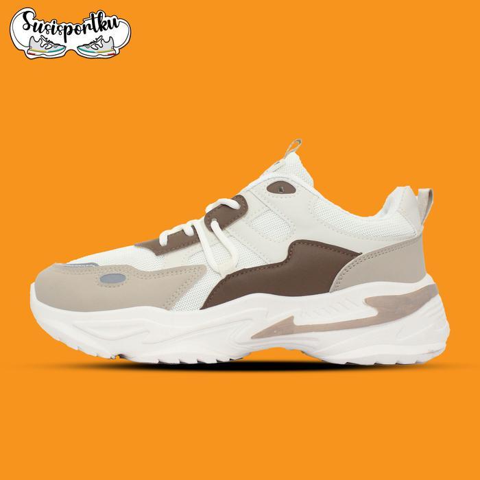 SEPATU SNEAKERS B AND Y AND M SERI ZB78 AB-1 - BROWN, 39