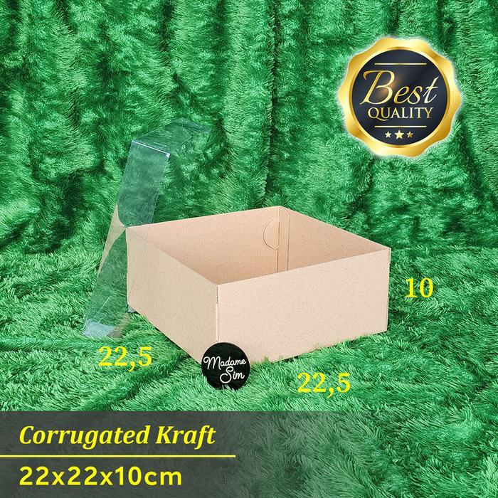 BOX MIKA - DUS KUE - KOTAK CAKE - KARDUS 22x22x10