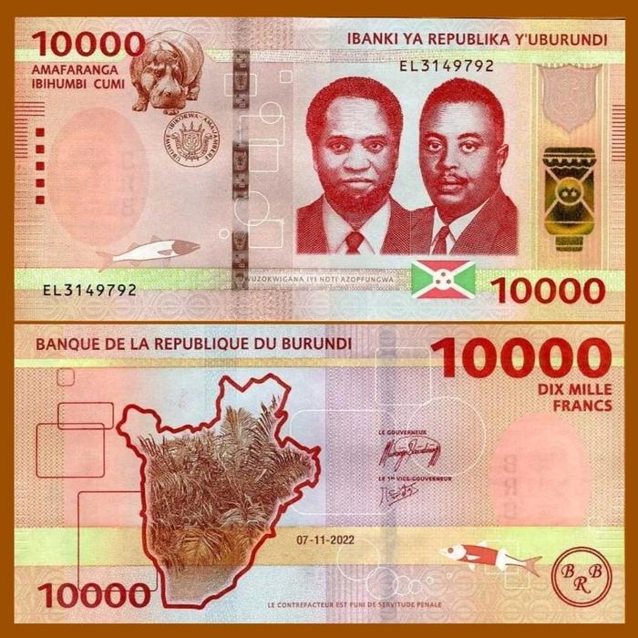 Burundi 10.000 Francs 2022 (2023), New Edition