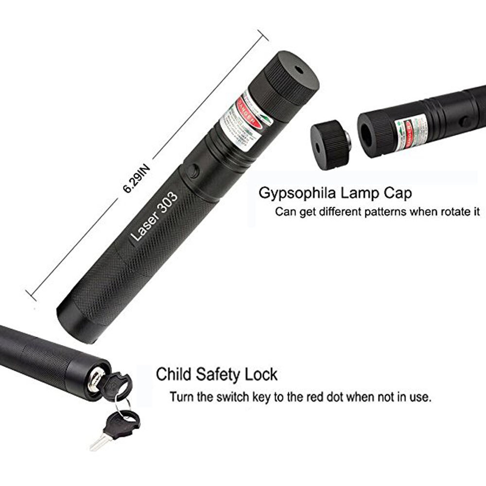 (Do not provide batteries)Cat Keychain Fun Green Light Portable Laser pointer LED Training Torch Pet