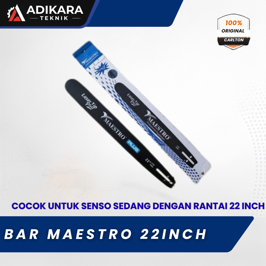 Bar MAESTRO Original 22 Inch Cocok Chainsaw Senso 22 Inch Bisa COD