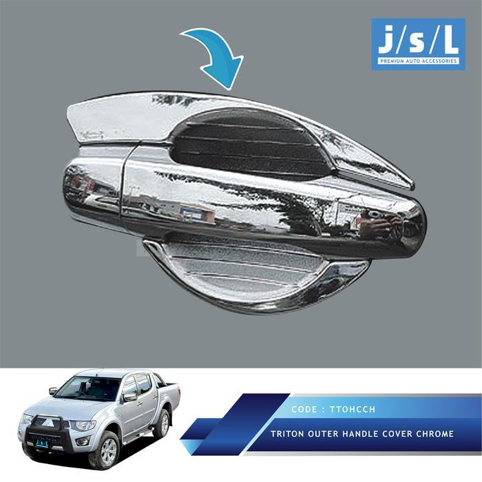 MITSUBISHI TRITON OUTER HANDLE COVER CHROME/AKSESORIS TRITON BARU