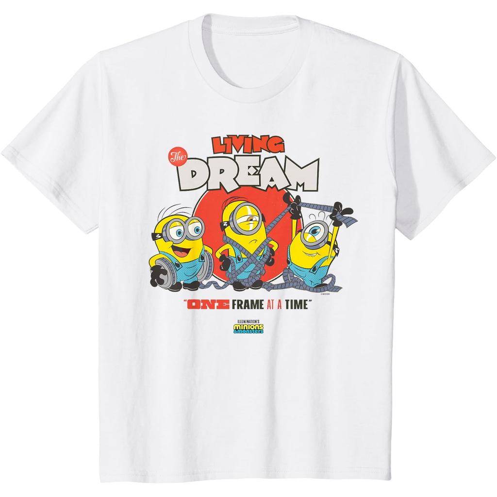 Amber's Baju Kaos Anak dan Dewasa 24s Minions & Monsters One Frame At A Time T-Shirt Cotton Combed