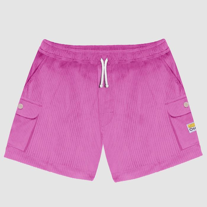 Osgood - Celana Pendek Corduroy Cargo Pants - Pink - S