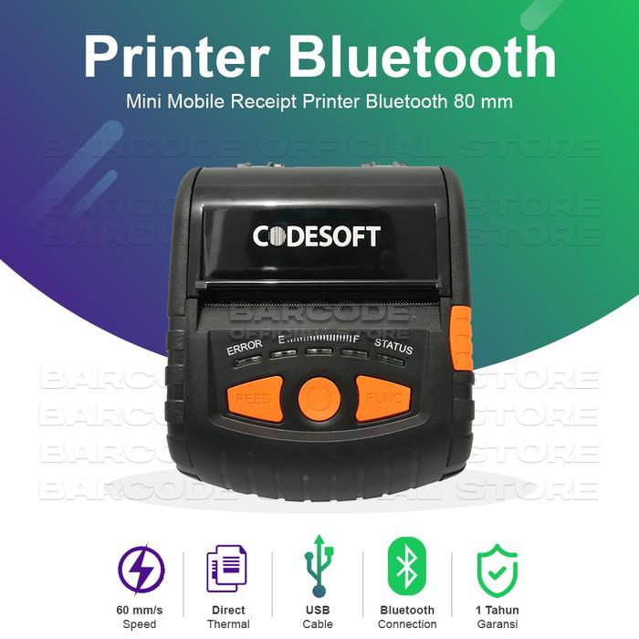 Printer Thermal Bluetooth Codesoft HP-M300E - 80mm - Aplikasi Android