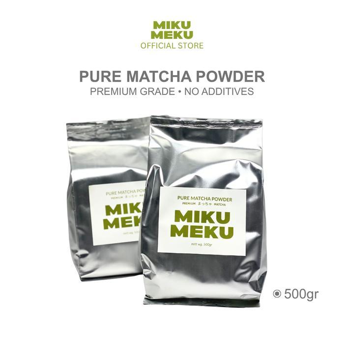 Premium Pure Matcha Powder 500g - 100% Pure Japanese Matcha Powder by Miku Meku Matcha