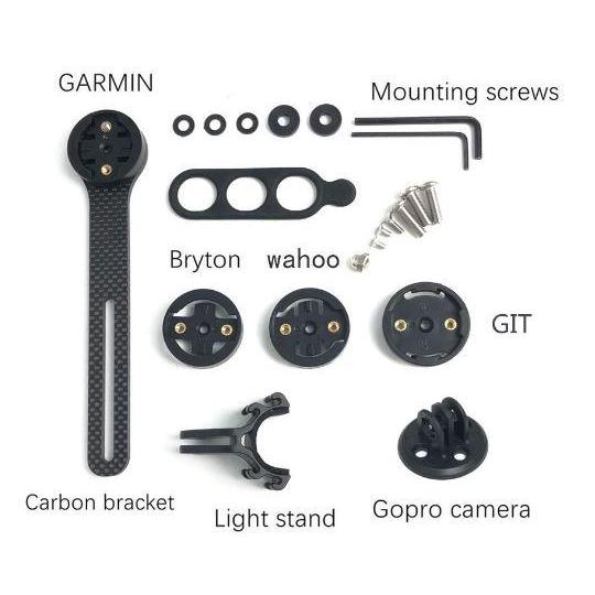 Carbon Holder Integrated Handlebar Bracket Support Many Cyclocomp