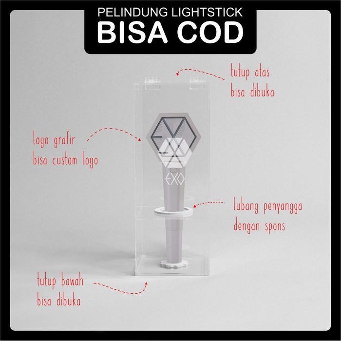 Box Lightstick Exo / Box Acrylic Exo / Box Lightstick Dengan Spons