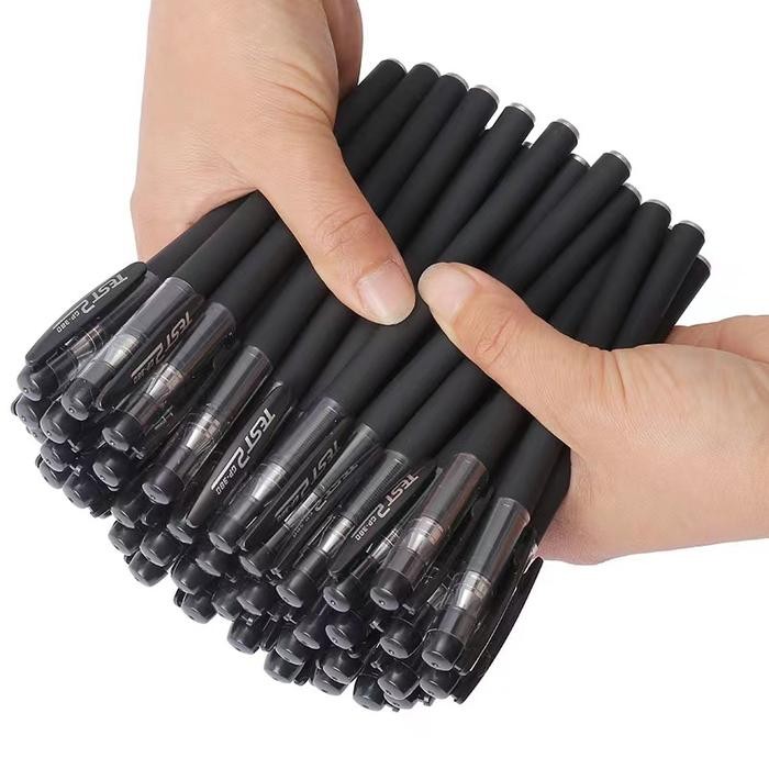 

New (BISA COD) 12-24 Pcs 0.5mm isi ulang Jarum Tabung Isi Ulang Hitam Pena Karbon Pena Tanda Tangan