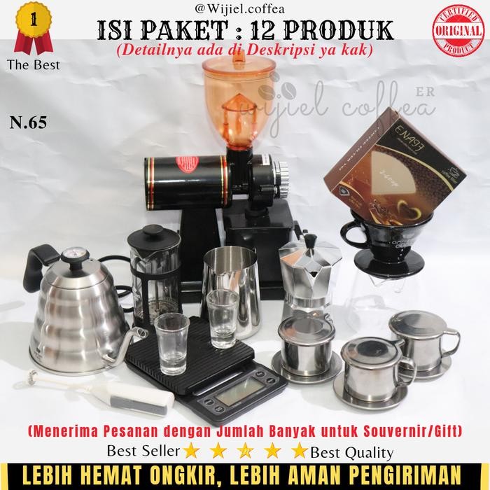 

PAKET USAHA KEDAI KOPI - ALAT KOPI LENGKAP - WIJIEL COFFEA - SET ALAT KOPI WIJIEL COFFEA - V60