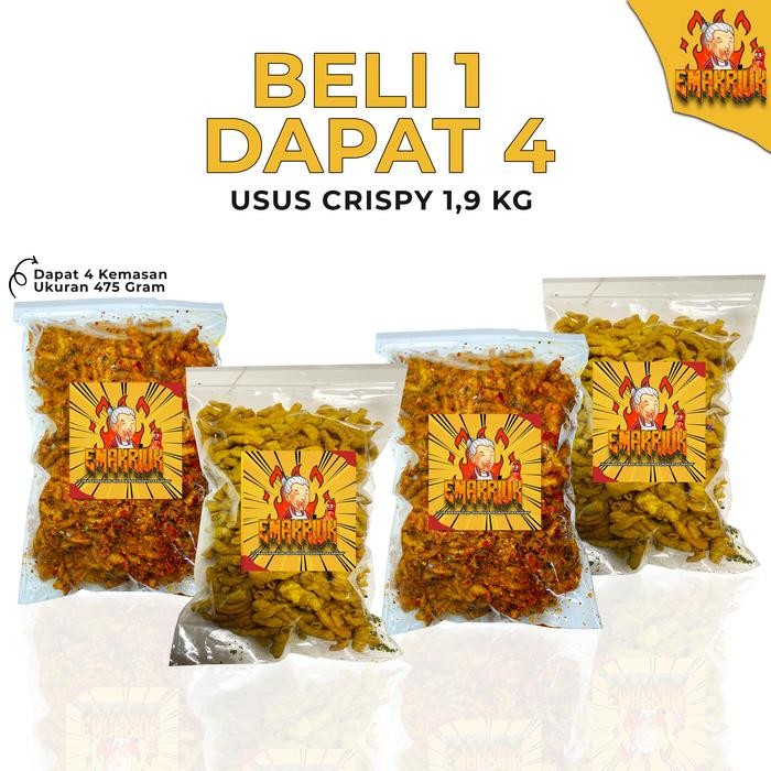 

EMAKRIUK - BELI 1 DAPAT 4 USUS CRISPY RASA ORIGINAL 475GR PEDAS 475GR BUMBU MELIMPAH KRIPIK
