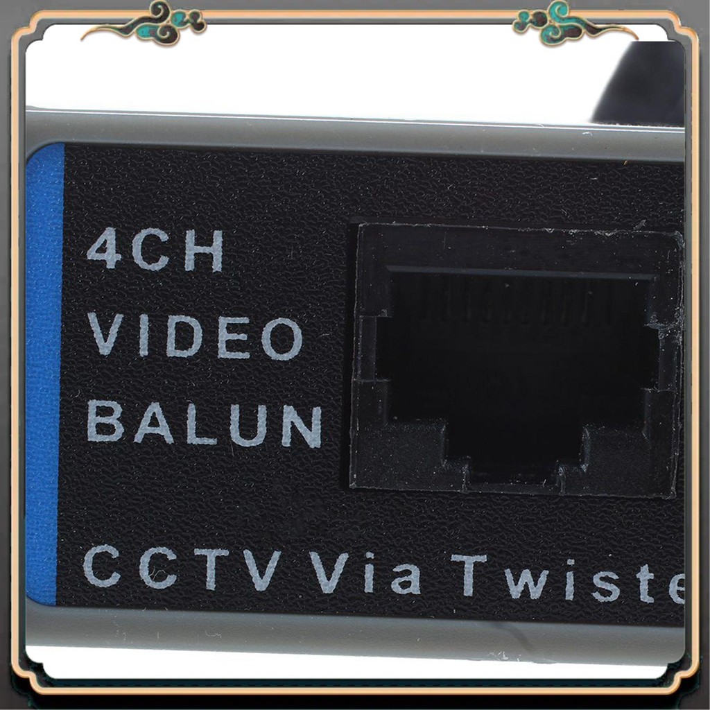 Reliable-2X 4-Channel Video Balun Bnc Utp Cat5 Transmitter For Cctv/ Surveillance Camera Trend
