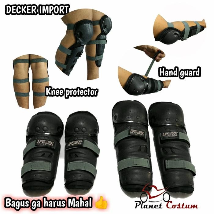 Pcdc4 Decker Lutut Siku Bikers Dekker Pelindung Kaki Tangan Sepeda Motor Lengan Kaki