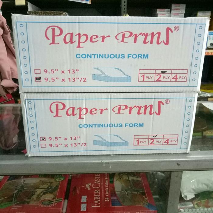 

NEW PRODUK CONTINUOUS FORM FOLIO 9.5 X 13 - 2 PLY / 4 PLY FULL / BAGI 2 KERTAS KOMPUTER F4 WARUNG