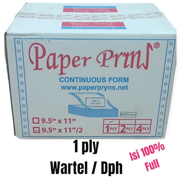 

NEW PRODUK KERTAS WARTEL / DPH 1 - 3 PLY ISI 100% FULL WARUNG ARA67