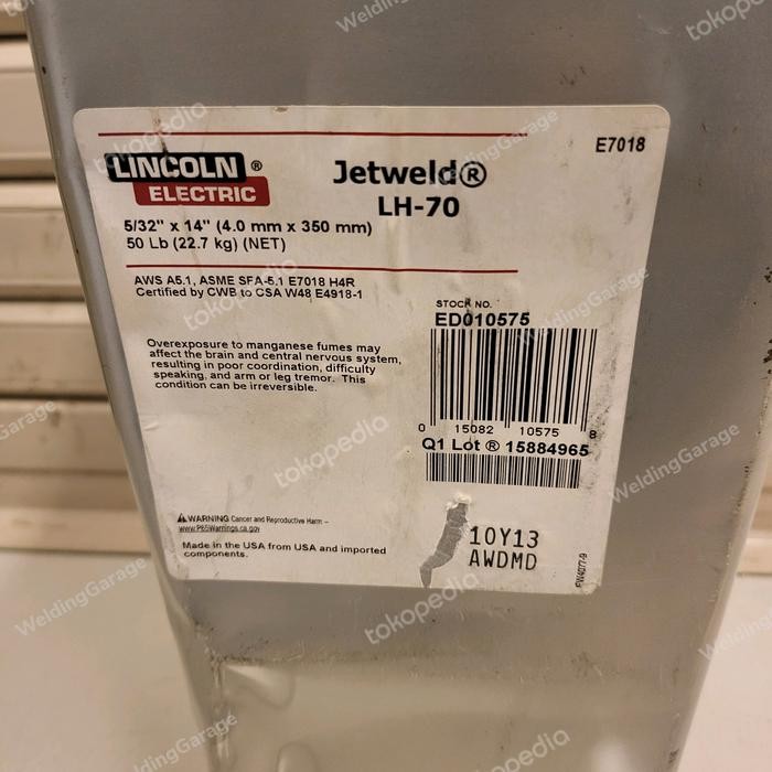 

NEW PRODUK LINCOLN E7018 UK. 4 MM WARUNG ARA67
