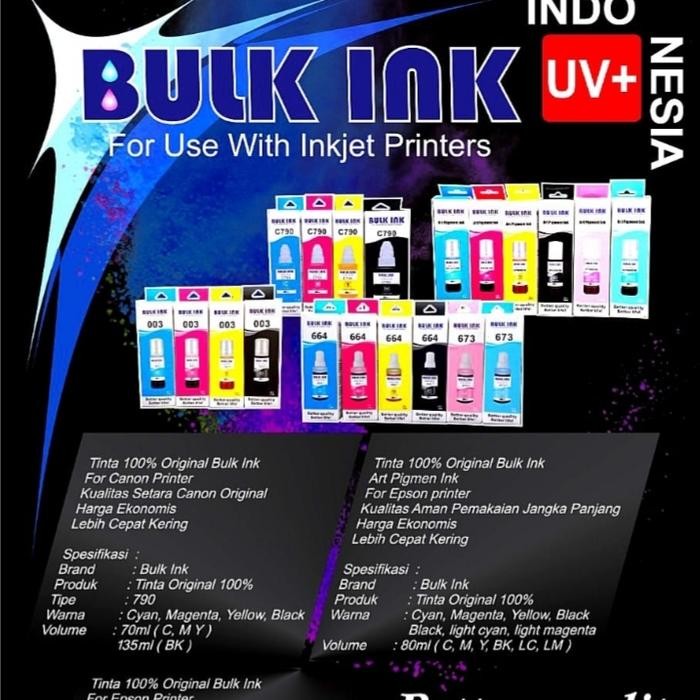 

Bisa E-Faktur! Tinta Bulk Ink