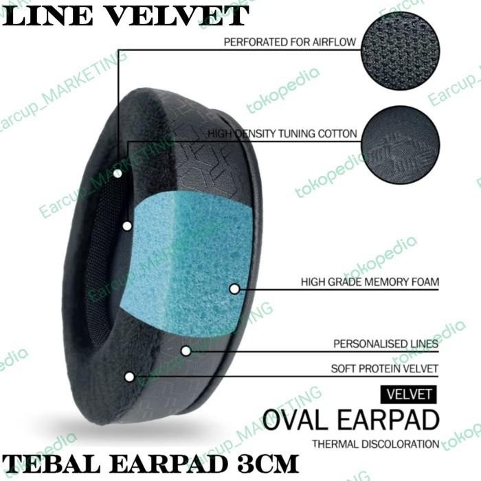 Earpad Ear Pad Cushion Shp9500 Shp 9500 Hard Case Headphone